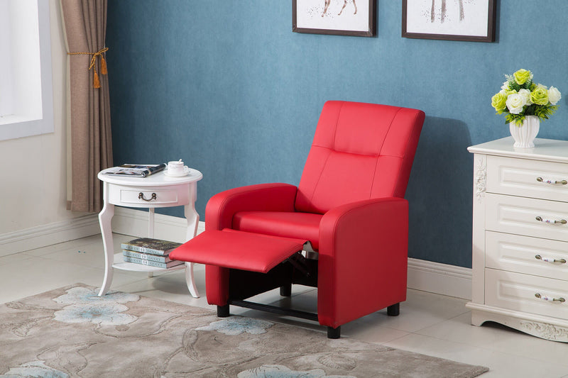 Poltrona Relax Manuale Reclinabile in Similpelle Vandi Panna