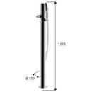 Doccia da Giardino Rubinetto e Braccio Doccia ATI Docce Flex-R Inox Anodizzato