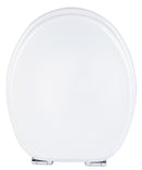 Copriwater Universale 5,5x45x38 cm in MDF con Chiusura Soft Bianco