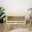 Terrario per Rettili 60x29,5x29,5 cm con Porte in Vetro Scorrevoli e Pannelli in Rete in Legno  