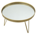 Svuota Tasche Glam Oro/Mirror Ø36,5x22 cm in Ferro e Specchio Oro