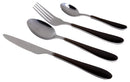 Servizio Set di Posate 24 Pezzi in Acciaio Inox 18/10 Collection Panarea Nero