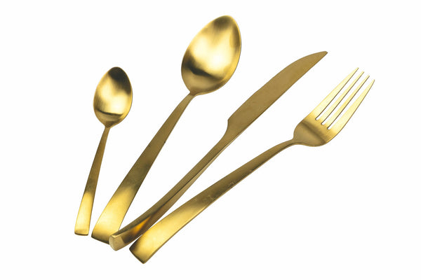 sconto Service de couverts 24 pièces en acier doré mat VdE Tivoli 1996 Park Avenue