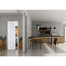 Porta a Soffietto da Interno 88,5x214 cm in PVC Florance Bianca Pastello