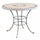 Table ronde Perse Ø90x74 h cm en acier Tortora