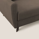 Divano Letto 3 Posti 188x97x96 cm in Tessuto Marrone