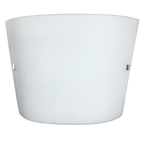 prezzo Applique 1xE27 Cadre Blanc Plaque Verre Sérigraphié Tissu Blanc E-Energy Rachele