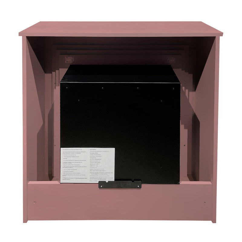 Camino a Bioetanolo da Pavimento 96x35xH96 cm Bellini Rosa