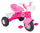 Tricycle enfant 51x64x49 cm avec pédales et panier rose