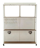 Bancone Bar 138x40x174 cm a Forma di Van in Metallo