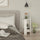 Table de chevet droite 25x60x25 cm en MDF Elos Blanc