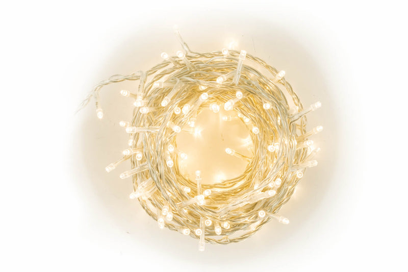Luci di Natale 180 LED 7,2m Bianco Caldo da Interno Soriani
