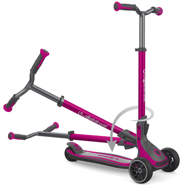 prezzo Trottinette 3 Roues Télescopique et Pliable Max 100 Kg Globber Ultimum Rose