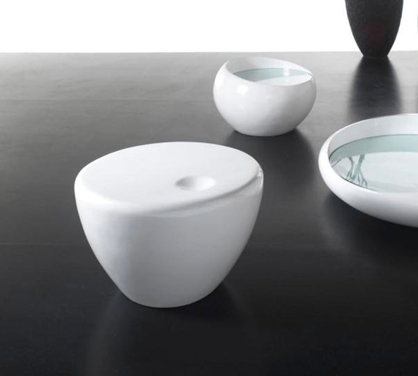 Tavolino 60x60xH30 cm in PVC Bowl Bianco acquista