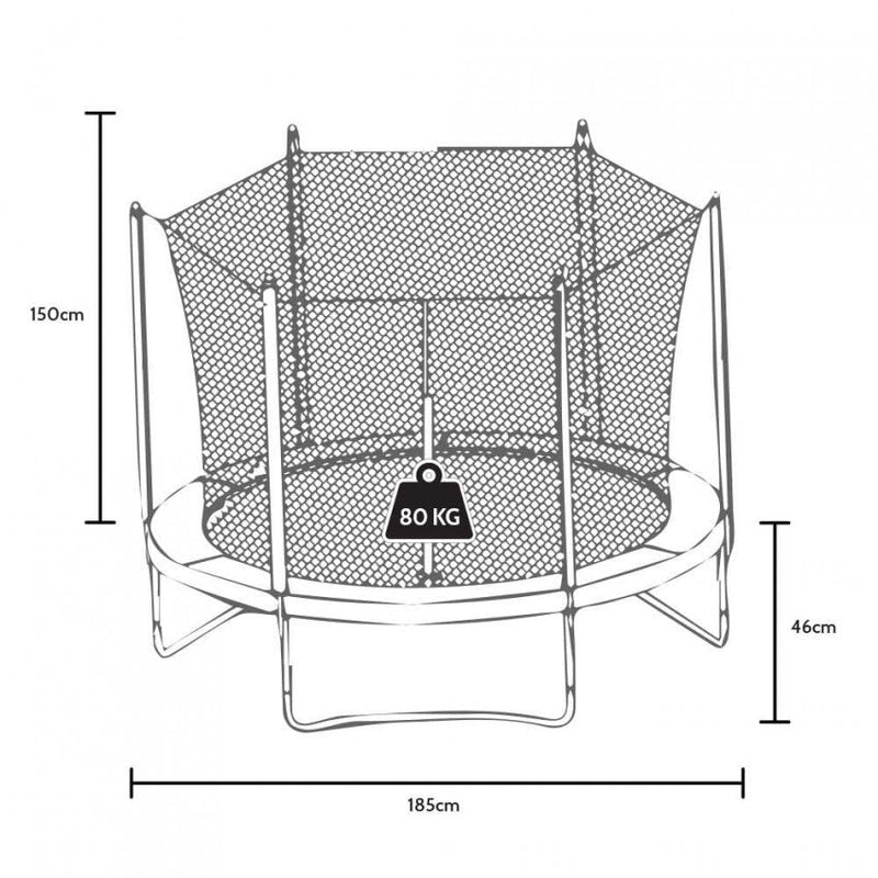 Trampolino Tappeto Elastico  Ø185 cmper Bambini