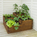 Letto per Orto Fioriera Rialzato 90x90x46 cm in Legno