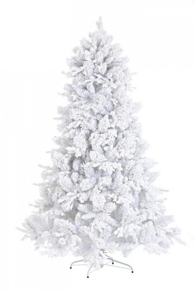 Albero di Natale Artificiale Bianco Varie Misure