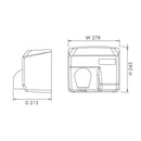 Asciugamani Elettrico Antivandalo con Fotocellula 2400W Vama Ariel SF Acciaio Inox Satinato