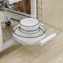 Carrello da Cucina con Ripiani e Cassetto Piano di Lavoro in Ceramica 57x37x83 cm   