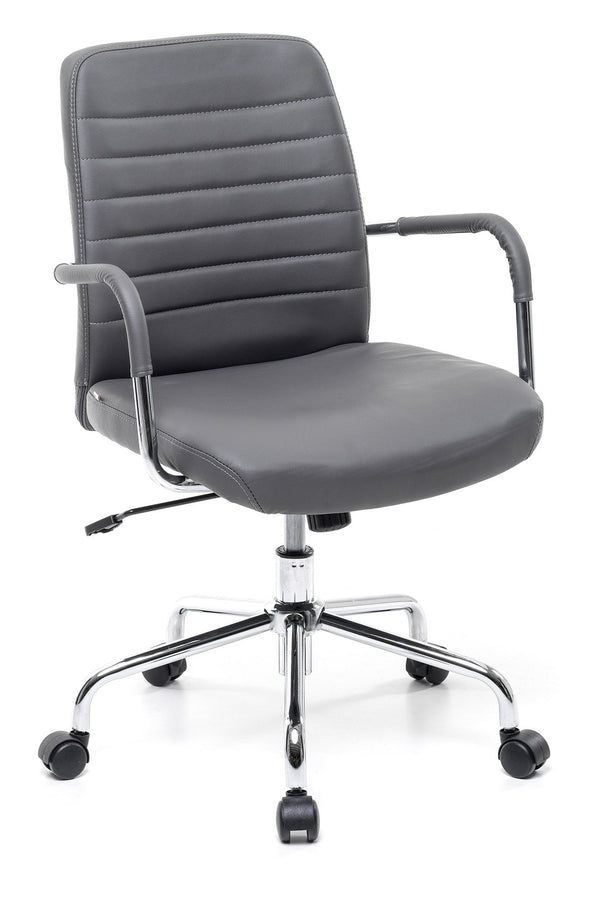 acquista Chaise de bureau opérationnelle en similicuir gris
