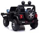 Macchina Elettrica per Bambini 12V Mp4 2 Posti con Licenza Jeep Wrangler Rubicon Nera