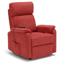 Poltrona Alzapersona Elettrica 2 motori 80x99x97 cm In Tessuto Jazz Denver Rossa