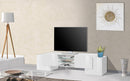 Mobile TV 4 Ante 190x35/45x45 cm Pillon Bianco Lucido