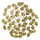 Decorazione da Parete in in metallo oro foglie cm 80x80x3