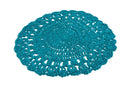Set 6 Tovagliette Tonda Ø38 cm Villa d'Este Home Tivoli Uncinetto Ocean