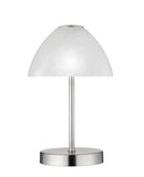 Lampada tavolo da Interno a LED in Metallo Nickel Opaco
