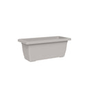 Vaso Rettangolare a Cassettone Outdoor Tera Tikal Cloud 85x39 cm in Plastica Grigio Chiaro 