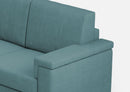 Divano Angolare 5 Posti 246x246x85 cm Marrak in Tessuto Petrolio