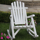 Sedia a Dondolo in Legno Kyoto Bianco