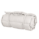 Cuscino Outdoor Imbottito Idrorepellente per Lettino da Esterno 60x180 cm in Poliestere e Policotone Ecrù      