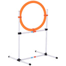 Set Addestramento Cani da Esterno Bianco Arancione Blu Ø60x300 cm 