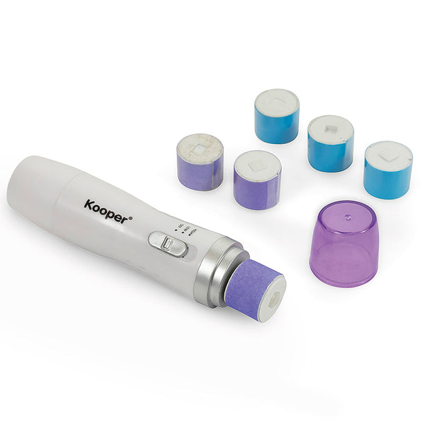 Polissoir à ongles sans fil avec 6 rouleaux blancs Kooper online