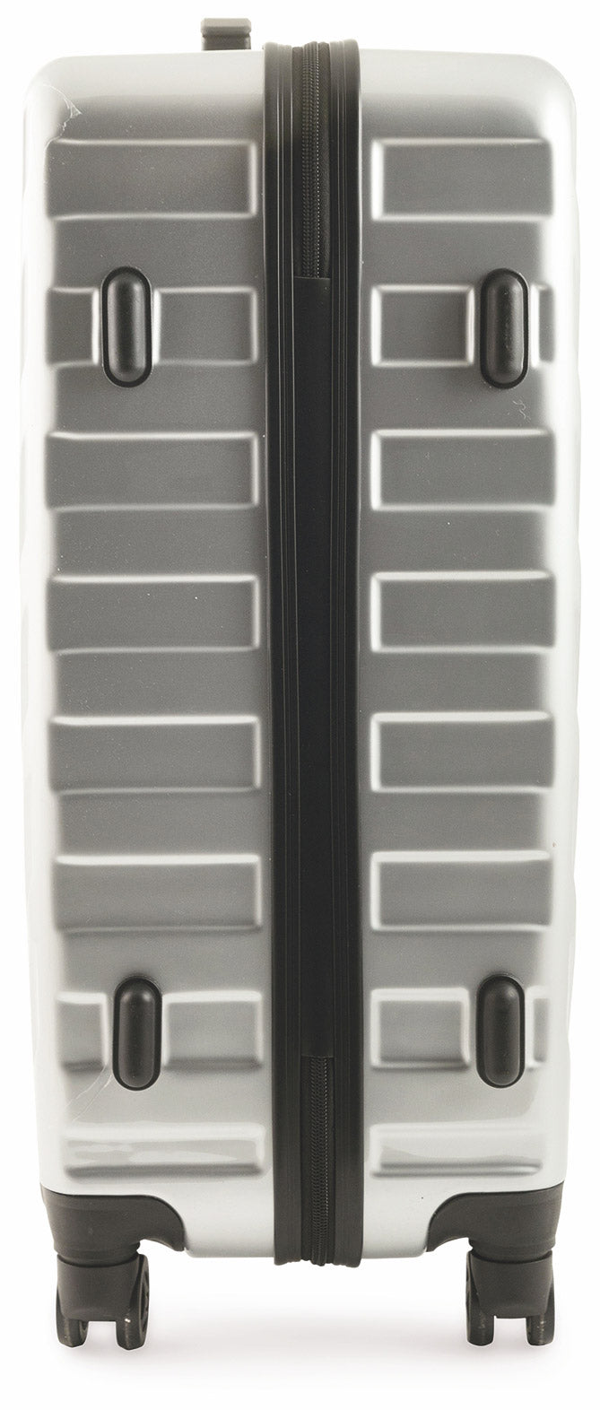 Set 2 Valigie Trolley Rigide in Policarbonato 4 Ruote TSA Soriani Silver