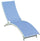 Vorghini Onda Azzurro Chaise longue de jardin en aluminium