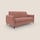 Divano Letto 3 Posti 215x95x96 cm in Tessuto Salmone