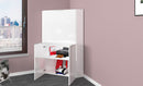 Scrivania Angolare 70x35x140 cm Dalia Bianco Lucido
