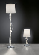 Piantana da Interno a led in Metallo Cromo