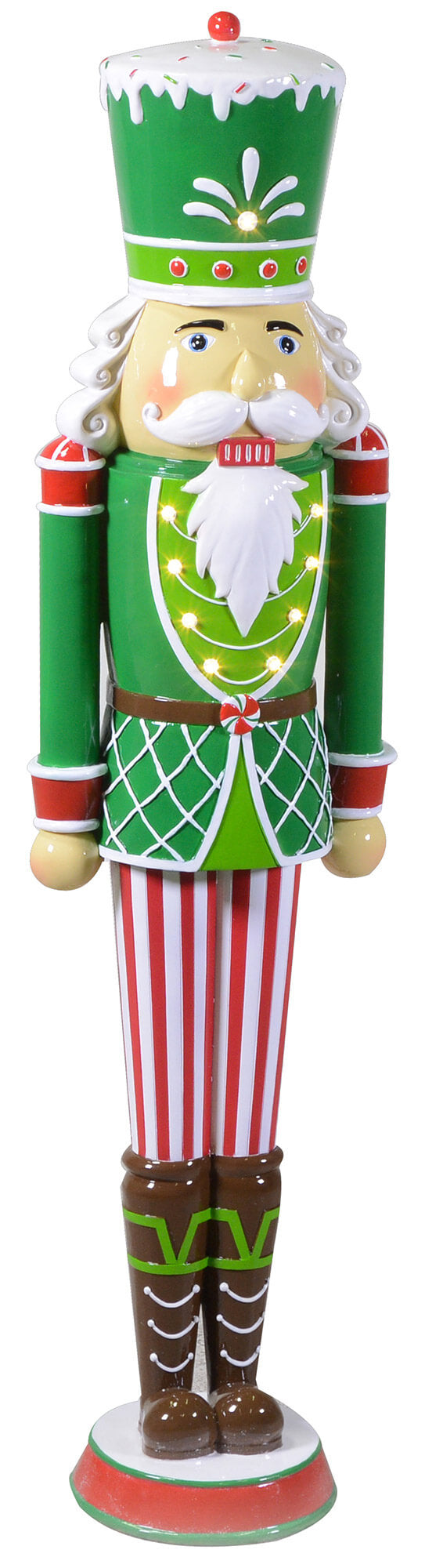 prezzo Casse-Noisette Soldat en Résine 24x17xh95 cm avec Décoration LED Vert Adami