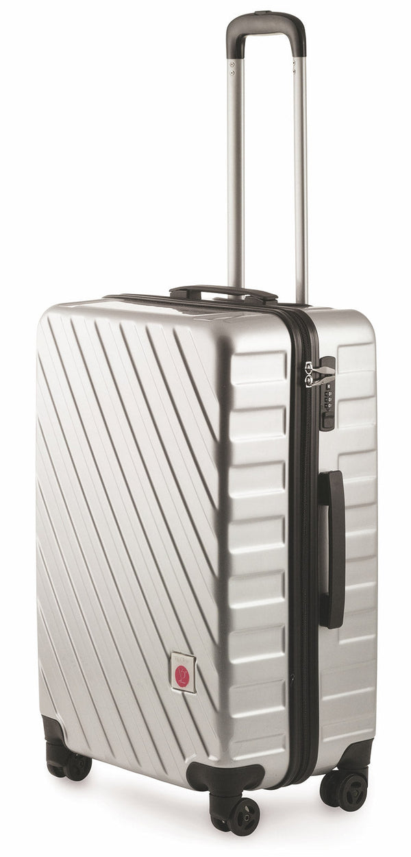 sconto Trolley Bagage à Main Rigide Polycarbonate 4 Roues TSA Soriani Argent