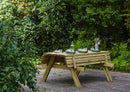 Tavolo Pic Nic 177x153x76 cm con 2 Panche Richiudibili Panorama in Legno di Conifera  