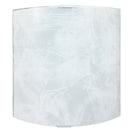 Applique 1xE27 Montatura Argento Vetro Lastra Serigrafato Bianco E-Energy Lea