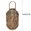 Lanterna in Rattan H 40 cm