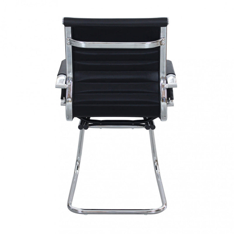 Poltrona da Ufficio Kyra 60x60x95 h cm in Poliuretano Nero