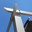 Pergola da Giardino 3x3m  in Alluminio Tortora Telo Grigio