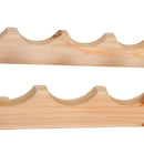 Scaffale Portabottiglie 6 Ripiani 72 Bottiglie 114x28x80 cm in Legno di Pino 