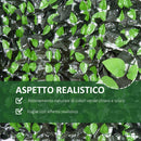 Rotolo Siepe Sempreverde Sintetica per Esterno Verde 300x100 cm 